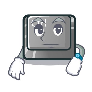 Çizgi film klavyedeki CTRL düğme bekliyor