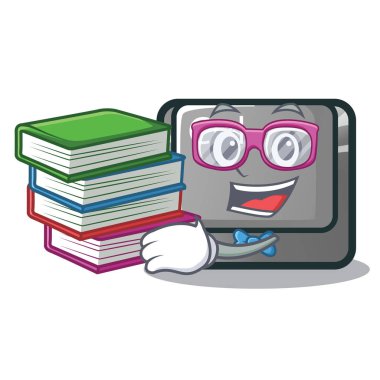 Öğrenci kitap ctrl düğmesini kullanarak çizgi film klavye