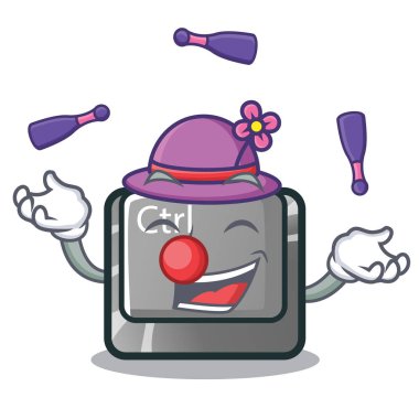 Çizgi film klavyedeki CTRL düğme hokkabazlık