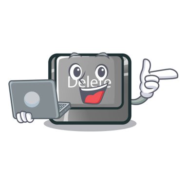 Dizüstü düğmesi Sil ile karakteri ile izole