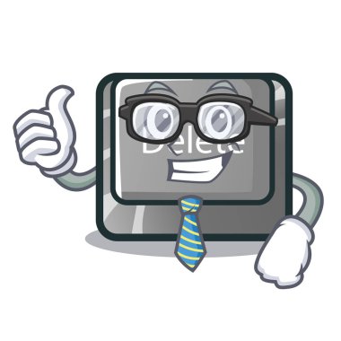 İşadamı karikatür silmek klavyede bulunan düğme