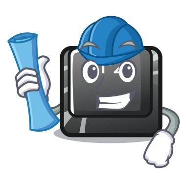 Klavye üzerinde mimar karikatür F2 düğmesi