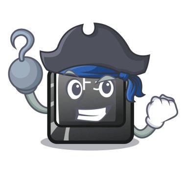 Korsan düğmesi F3 maskot izole