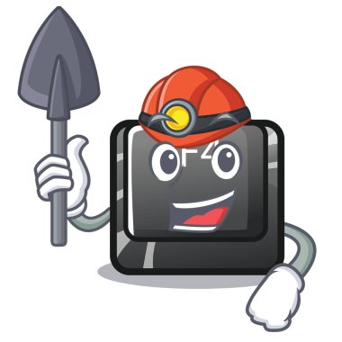 Şekil karikatür Miner düğmesi F4