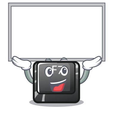 Karikatür klavyede kurulu F7 düğmesi