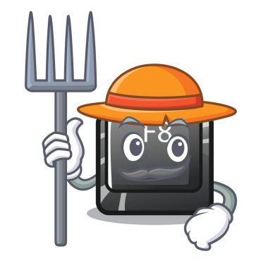 Çiftçi düğmesi F8 şekil karakteri