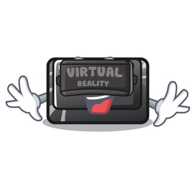 Sanal gerçeklik capslock düğmesi maskot klavye bağlı