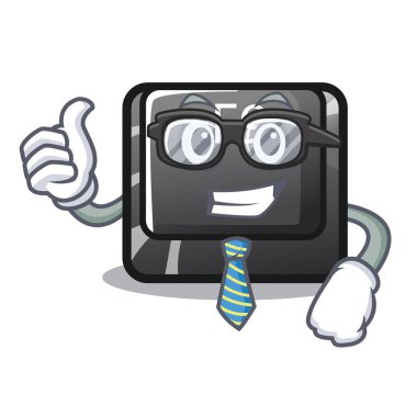 İşadamı F9 düğmesi çizgi film klavyesi yüklü