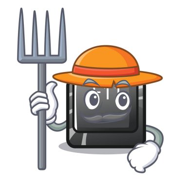 Çiftçi f11 düğmesi maskot klavyeyüklü