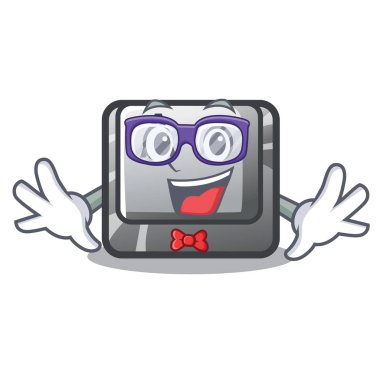 Geek düğmesi Çizgi film şeklinde A