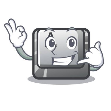 Bana bir çizgi film klavyesi bağlı bir düğme çağrı