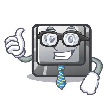 Maskot şeklinde işadamı düğmesi C