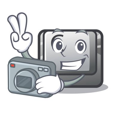 Fotoğrafçı düğmesi C karikatür izole