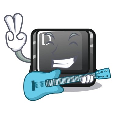 Gitar D tuşu oyun karakterine takılı