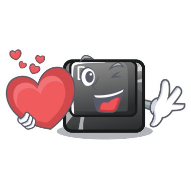 Oyun karakterine yüklenmiş kalp D tuşu ile