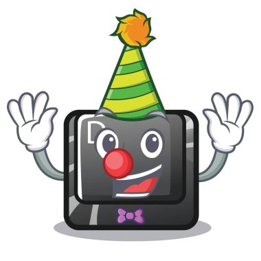 Çizgi film şeklinde Palyaço düğmesi D