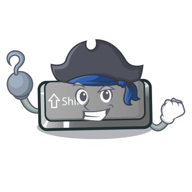 Korsan düğmesi kayması karakterle izole