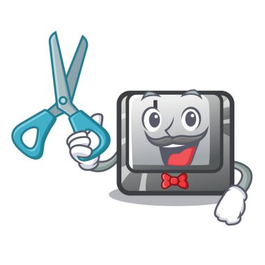 Bir klavye maskotu üzerinde Berber düğmesi I