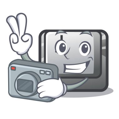 Bir bilgisayar karakterinde Fotoğrafçı düğmesi J