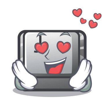 Bir bilgisayar karakteri üzerinde aşk düğmesi J