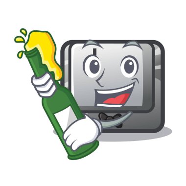 Bira düğmesi J ve maskot şeklinde