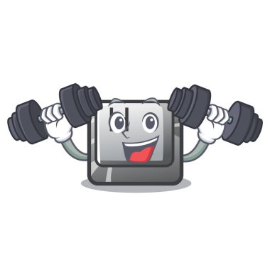 Fitness H düğmesi çizgi film oyununda yüklü