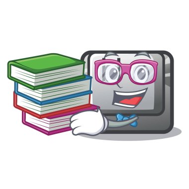 Karakterüzerinde H kitap düğmesi olan öğrenci