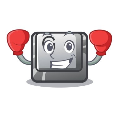 Boks düğmesi G karikatür izole