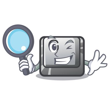 Bir oyun karikatür Dedektif düğmesi G