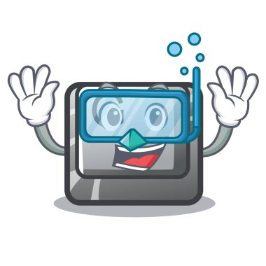 Bir oyun karikatür üzerinde Dalış düğmesi G