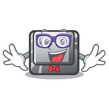 Bir oyun karikatür Geek düğmesi G