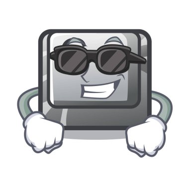 Bir oyun karikatür süper serin düğme G