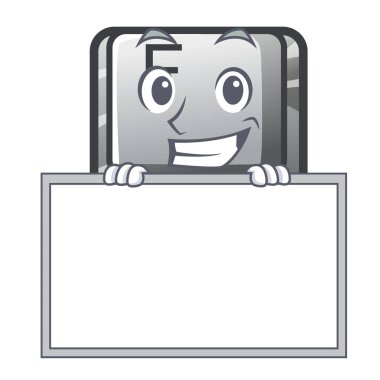 Karakter şeklinde tahta F tuşu ile sırıtarak