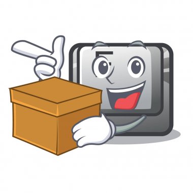 Kutu düğmesi F ile maskotta izole