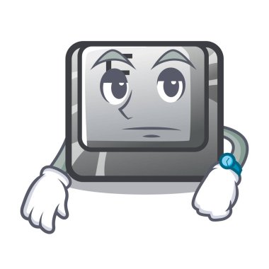 Klavye karikatürü üzerinde F bekleme düğmesi