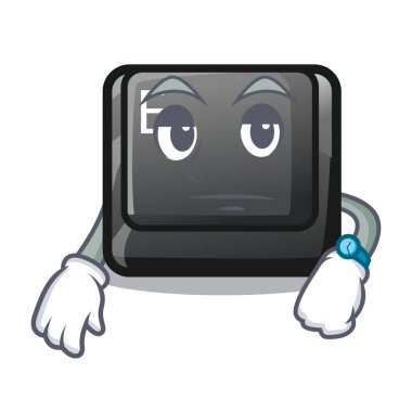 Bir oyun karikatür üzerinde E bekleme düğmesi