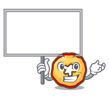 Bir kase içinde tahta karikatür elma cips getir