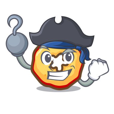 Bir kase içinde Korsan karikatür elma cipsi