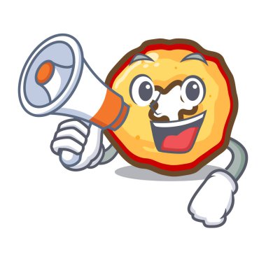 Kavanozda megafon karikatür elma cipsi