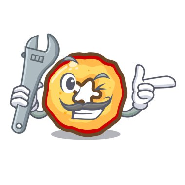 Bir karikatür buzdolabında Mekanik elma cipsi