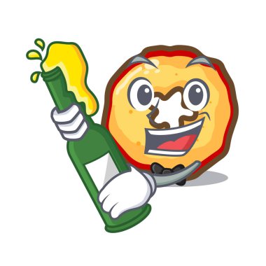 Çizgi film buzdolabında bira elma cipsiyle