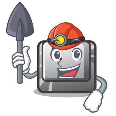 Karakter bilgisayarında Madenci düğmesi K