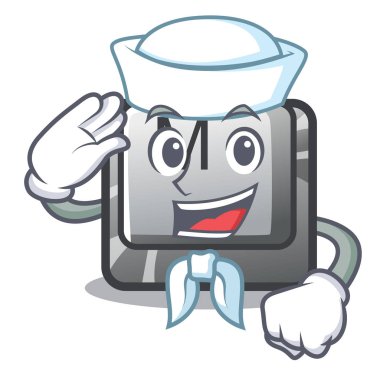 Klavye maskotundaki Denizci düğmesi M