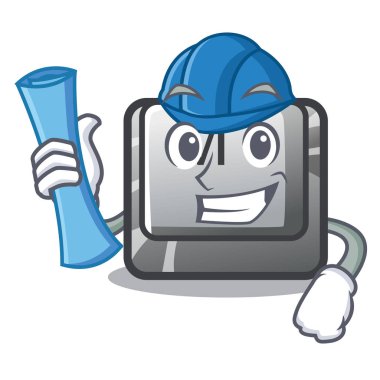 Karakter şeklindeki Mimar düğmesi M