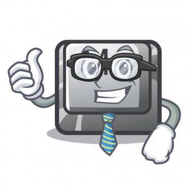 Karakter şeklinde işadamı düğmesi M