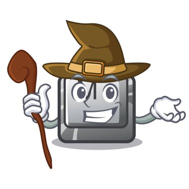 Oyun karikatürlerine yüklenmiş cadı M tuşu