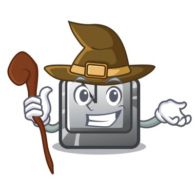 Maskot klavyesine bağlanmış Cadı N düğmesi