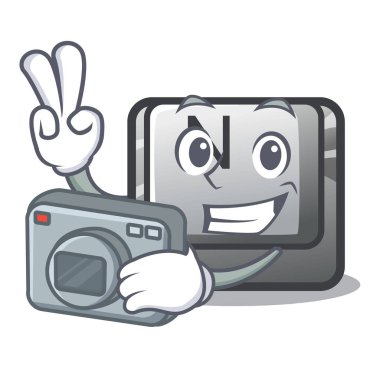 Maskot klavyeye bağlı Fotoğrafçı N düğmesi