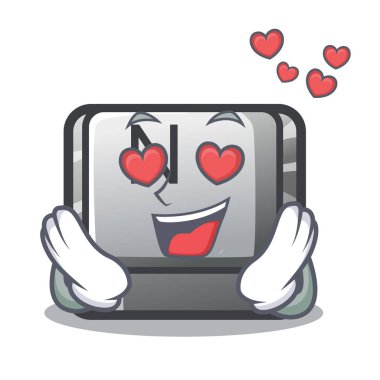 Aşk Ta maskot klavyeye bağlı N tuşu