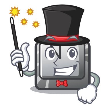 Çizgi film şeklinde Sihirbaz düğmesi N